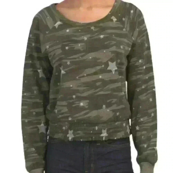NEW Vintage Havana Camo with Stars Sweatshirt - Picture 1 of 14